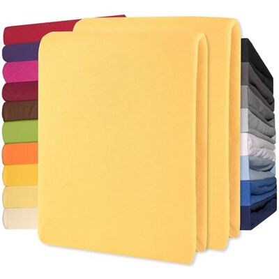 CelinaTex Jersey Topper Spannbettlaken Lucina 180x200-200x200cm Creme gelb 100% Baumwolle gekämmt bis 12cm Matratzenhöhe Spannbettbezug, Leintuch, Bettlaken, elastisch, Strech, Oeko-Tex CelinaTex Jersey Topper Spannbettlaken Lucina 180x200-200x200cm Creme gelb 100% Baumwolle gekämmt bis 12cm Matratzenhöhe Spannbettbezug, Leintuch, Bettlaken, elastisch, Strech, Oeko-Tex