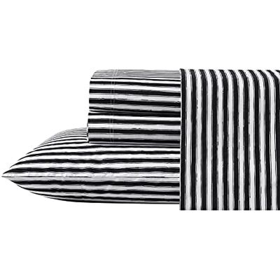 Betsey Johnson Home Perkal-Kollektion Bettlaken-Set – 100% Baumwolle, leicht und atmungsaktiv, knackig und cool, Queen-Size-Bett, gestreift Betsey Johnson Home Perkal-Kollektion Bettlaken-Set – 100% Baumwolle, leicht und atmungsaktiv, knackig und cool, Queen-Size-Bett, gestreift