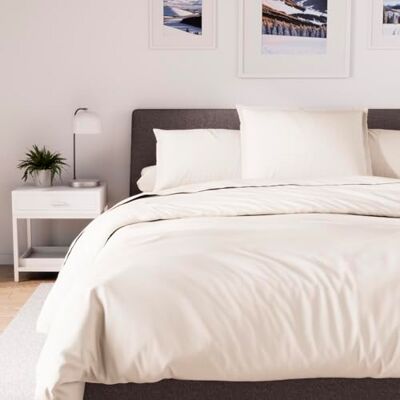 Soleil d'ocre , Bettdeckenbezug aus Polycotton 140x200 cm Percale Leinen, Idéale Ferienvermietung und Hotellerie Soleil d'ocre , Bettdeckenbezug aus Polycotton 140x200 cm Percale Leinen, Idéale Ferienvermietung und Hotellerie