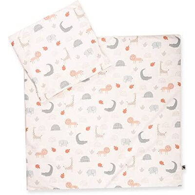 Julius Zöllner Babybettwäsche 100% Organic Baumwolle, Standard 100 by OEKO-TEX, made in Germany, Gr. 80x80 + 35x40 cm, Wild friends Julius Zöllner Babybettwäsche 100% Organic Baumwolle, Standard 100 by OEKO-TEX, made in Germany, Gr. 80x80 + 35x40 cm, Wild friends