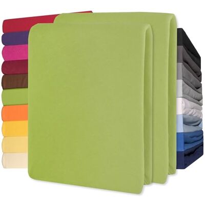 CelinaTex Jersey Topper Spannbettlaken Lucina 200x200-200x220cm grün 100% Baumwolle gekämmt bis 12cm Matratzenhöhe Spannbettbezug, Leintuch, Bettlaken, elastisch, Strech, Oeko-Tex CelinaTex Jersey Topper Spannbettlaken Lucina 200x200-200x220cm grün 100% Baumwolle gekämmt bis 12cm Matratzenhöhe Spannbettbezug, Leintuch, Bettlaken, elastisch, Strech, Oeko-Tex