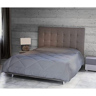 HOMEMANIA Kevin Grau Bettüberwurf - Elegantes Design - Mikrofaser - 260x250cm HOMEMANIA Kevin Grau Bettüberwurf - Elegantes Design - Mikrofaser - 260x250cm