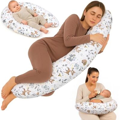 Totsy Baby Stillkissen XXL Schwangerschaftskissen 190 cm Pregnancy Pillow Body Pillow Seitenschläferkissen Schlafkissen Lagerungskissen Kissen mit Bezug aus Baumwolle Oeko-Tex Totsy Baby Stillkissen XXL Schwangerschaftskissen 190 cm Pregnancy Pillow Body Pillow Seitenschläferkissen Schlafkissen Lagerungskissen Kissen mit Bezug aus Baumwolle Oeko-Tex