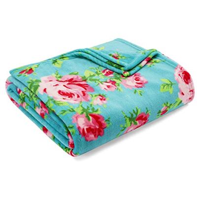 Betsey Johnson Home Plush Collection Überwurf – ultraweiches und gemütliches Fleece, leicht und luxuriös warm, perfekt für Bett oder Couch, Bouquet Day 50 x 70 cm Betsey Johnson Home Plush Collection Überwurf – ultraweiches und gemütliches Fleece, leicht und luxuriös warm, perfekt für Bett oder Couch, Bouquet Day 50 x 70 cm