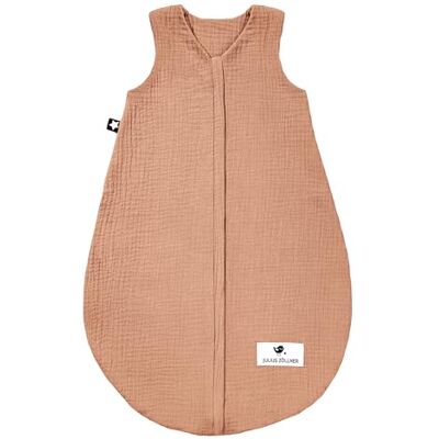 Julius Zöllner Musselin Sommerschlafsack dune, Größe 70 aus weicher Musselin Baumwolle, sicher und schadstoffgepüft, ideal für warme Sommernächte Julius Zöllner Musselin Sommerschlafsack dune, Größe 70 aus weicher Musselin Baumwolle, sicher und schadstoffgepüft, ideal für warme Sommernächte