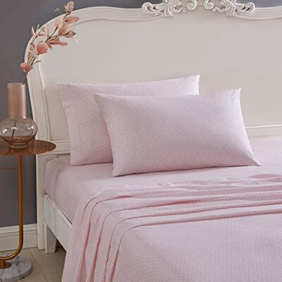 Betsey Johnson Home Perkal Collection Bettlaken-Set – 100% Baumwolle, leicht & atmungsaktiv, knackig & kühl, Twin, Diamond Lace Betsey Johnson Home Perkal Collection Bettlaken-Set – 100% Baumwolle, leicht & atmungsaktiv, knackig & kühl, Twin, Diamond Lace