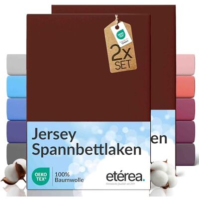 etérea Himmlische Qualität etérea Jersey 2er Set Spannbettlaken 200x220cm Bordeaux bis 25 cm Höhe 100% Baumwolle Spannbetttuch Oekotex Bed Sheets mit Rundumgummi Doppelpack Bettlaken 200x220 cm Weinrot etérea Himmlische Qualität etérea Jersey 2er Set Spannbettlaken 200x220cm Bordeaux bis 25 cm Höhe 100% Baumwolle Spannbetttuch Oekotex Bed Sheets mit Rundumgummi Doppelpack Bettlaken 200x220 cm Weinrot