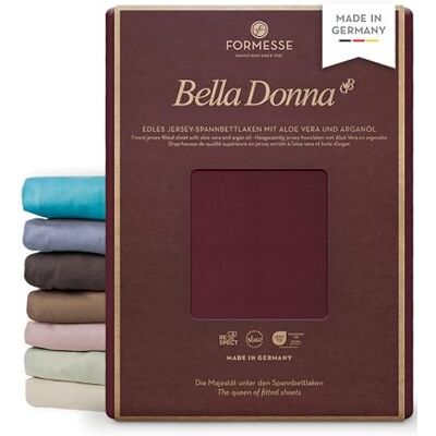 Formesse Bella Donna Jersey edles Spannbettlaken: Blickdicht, glatt, kein Pilling Farbe Carminrot; 90x190-100x220cm, bis 30cm; 97% Baumwollzwirn, 3% Elastan; Aloe vera&Arganöl, intensive Farben Formesse Bella Donna Jersey edles Spannbettlaken: Blickdicht, glatt, kein Pilling Farbe Carminrot; 90x190-100x220cm, bis 30cm; 97% Baumwollzwirn, 3% Elastan; Aloe vera&Arganöl, intensive Farben