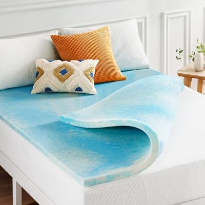 Best Price Mattress Swirl Gel AeroBreeze Matratzenauflage mit kühlendem Luftstrom, Memory-Schaum, 5,1 cm, Doppelbett Best Price Mattress Swirl Gel AeroBreeze Matratzenauflage mit kühlendem Luftstrom, Memory-Schaum, 5,1 cm, Doppelbett