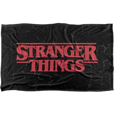 Stranger Things Logo Superweiche Kuscheldecke mit seidigem Griff – 91 x 147 cm Stranger Things Logo Superweiche Kuscheldecke mit seidigem Griff – 91 x 147 cm