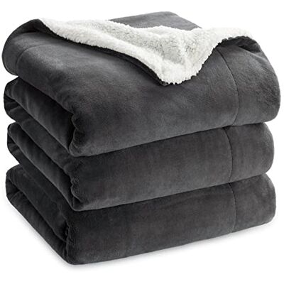 BEDSURE Sherpa Kuscheldecke Flauschig 230x270 Sofadecke, Anthrazit Dicke Wolldecke, Weich Tagesdecke, Geschenke für Frauen, Warm Wohndecke für Couch, Schlafzimmer & Wohnzimmer,Waschbar BEDSURE Sherpa Kuscheldecke Flauschig 230x270 Sofadecke, Anthrazit Dicke Wolldecke, Weich Tagesdecke, Geschenke für Frauen, Warm Wohndecke für Couch, Schlafzimmer & Wohnzimmer,Waschbar