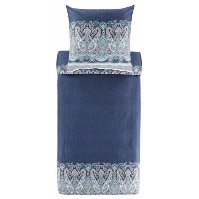 Bassetti Satin-Bettwäsche-Garnitur SABBIONETA Farbe BLAU B3 Größe 155x220+80x80 Bassetti Satin-Bettwäsche-Garnitur SABBIONETA Farbe BLAU B3 Größe 155x220+80x80
