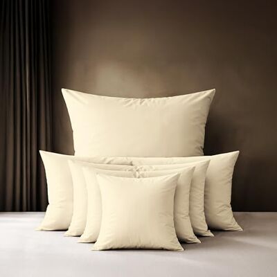 Lavea ® 1 Kissenbezug 40x40 cm Creme 100% Baumwolle, Atmungsaktive, Reißverschluss, hautfreundlich, pflegeleicht, OEKO-TEX STANDARD 100 zertifiziert Lavea ® 1 Kissenbezug 40x40 cm Creme 100% Baumwolle, Atmungsaktive, Reißverschluss, hautfreundlich, pflegeleicht, OEKO-TEX STANDARD 100 zertifiziert