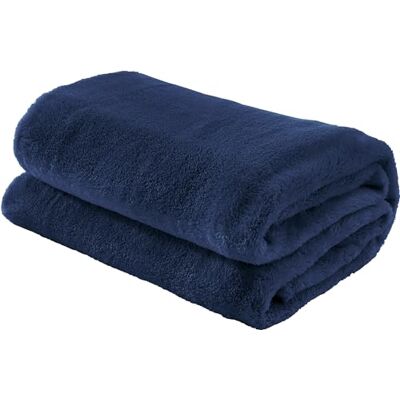 Erwin Müller Teddy-Fleece-Wohndecke Salerno, Fleece-Decke, Kuscheldecke Marine Größe 150x200 cm flauschig weich, pflegeleicht Erwin Müller Teddy-Fleece-Wohndecke Salerno, Fleece-Decke, Kuscheldecke Marine Größe 150x200 cm flauschig weich, pflegeleicht