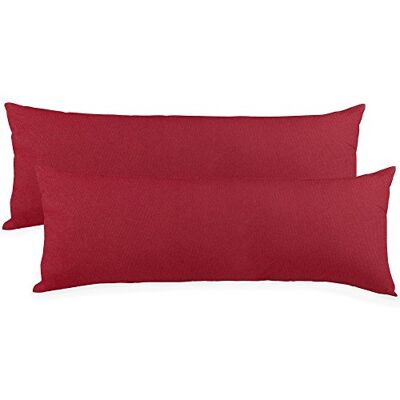 aqua-textil Classic Line Baumwoll Kissenbezug 2er-Set 40 x 200 cm Bordeaux rot e Seitenschläferkissen Bezug Kissenhülle. Kopfkissenüberzug. Pillowcase. Bettkissen. Kopfkissenbezug. Reißverschluss aqua-textil Classic Line Baumwoll Kissenbezug 2er-Set 40 x 200 cm Bordeaux rot e Seitenschläferkissen Bezug Kissenhülle. Kopfkissenüberzug. Pillowcase. Bettkissen. Kopfkissenbezug. Reißverschluss