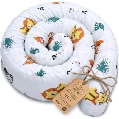 Totsy Baby Seitenschläferkissen Bettschlange Body Pillow 150 cm Baumwolle Kopfkissen lang Bettrolle Schlafkissen Nackenrolle Kissen Oeko-Tex Safari Totsy Baby Seitenschläferkissen Bettschlange Body Pillow 150 cm Baumwolle Kopfkissen lang Bettrolle Schlafkissen Nackenrolle Kissen Oeko-Tex Safari