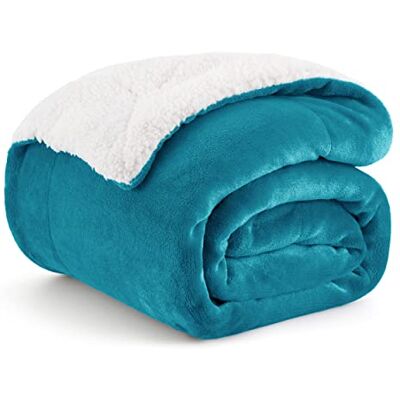 BEDSURE Sherpa Kuscheldecke Flauschig 150x200 Sofadecke, Türkis Dicke Wolldecke, Weich Tagesdecke, Geschenke für Frauen, Warm Wohndecke für Couch, Schlafzimmer & Wohnzimmer,Waschbar BEDSURE Sherpa Kuscheldecke Flauschig 150x200 Sofadecke, Türkis Dicke Wolldecke, Weich Tagesdecke, Geschenke für Frauen, Warm Wohndecke für Couch, Schlafzimmer & Wohnzimmer,Waschbar