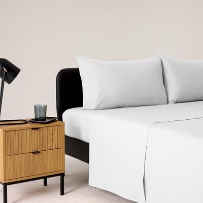 Bassetti Bettwäsche-Set für Einzelbett, weiß, 100% Baumwolle, 160 x 280 cm Bassetti Bettwäsche-Set für Einzelbett, weiß, 100% Baumwolle, 160 x 280 cm