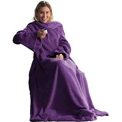 CelinaTex Mikrofaser-Fleece mit Ärmeln - Rüschen-Decke CelinaTex Mikrofaser-Fleece mit Ärmeln - Rüschen-Decke