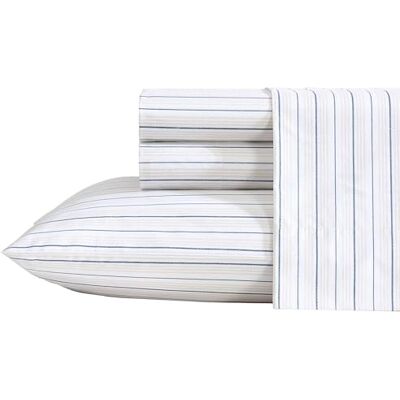 Nautica Bettwäsche-Set für Kingsize-Betten, hochwertiges Baumwoll-Perkal-Bettwäsche-Set, gestreifte Heimdekoration, Öko-Tex-Zertifiziert (Beaux Stripe Blue, King) Nautica Bettwäsche-Set für Kingsize-Betten, hochwertiges Baumwoll-Perkal-Bettwäsche-Set, gestreifte Heimdekoration, Öko-Tex-Zertifiziert (Beaux Stripe Blue, King)