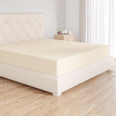 Amazon Mikrofaser Spannbettlaken, Spannbetttuch Matratzenhöhe bis 30 cm, 180 x 200 cm, Beige Amazon Mikrofaser Spannbettlaken, Spannbetttuch Matratzenhöhe bis 30 cm, 180 x 200 cm, Beige