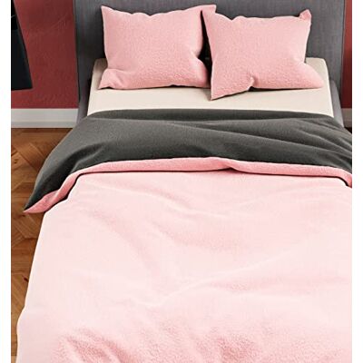 Leonado Vicenti Plüsch Teddy Bettwäsche Cashmere-Touch Garnitur Set Winter extrem warme Einfarbige Uni Garnitur kuschelig weich 135x200 155x200 155x220 200x200 200x220 240x220 Leonado Vicenti Plüsch Teddy Bettwäsche Cashmere-Touch Garnitur Set Winter extrem warme Einfarbige Uni Garnitur kuschelig weich 135x200 155x200 155x220 200x200 200x220 240x220