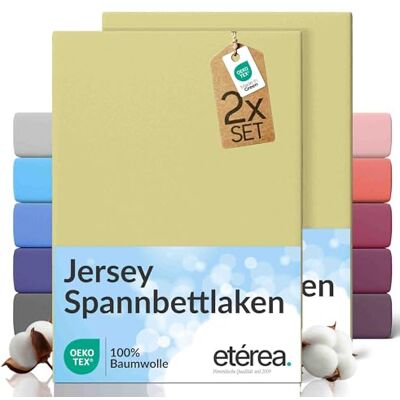 etérea Himmlische Qualität etérea Jersey 2er Set Spannbettlaken 200x220cm Minze bis 25 cm Höhe 100% Baumwolle Spannbetttuch Oekotex Bed Sheets mit Rundumgummi Doppelpack Bettlaken 200x220 cm Grün etérea Himmlische Qualität etérea Jersey 2er Set Spannbettlaken 200x220cm Minze bis 25 cm Höhe 100% Baumwolle Spannbetttuch Oekotex Bed Sheets mit Rundumgummi Doppelpack Bettlaken 200x220 cm Grün