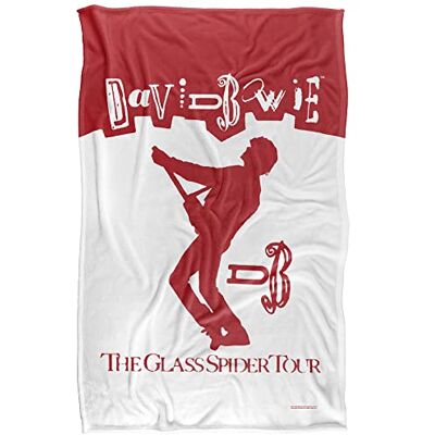 LOGOVISION David Bowie David Bowie Glass Spider Tour Ticket Superweiche Kuscheldecke mit seidigem Griff – 91 x 147 cm LOGOVISION David Bowie David Bowie Glass Spider Tour Ticket Superweiche Kuscheldecke mit seidigem Griff – 91 x 147 cm