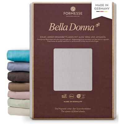 Formesse Bella Donna Jersey Spannbetttuch 180x200 cm, Nebelgrau - Bettwäsche Formesse Bella Donna Jersey Spannbetttuch 180x200 cm, Nebelgrau - Bettwäsche
