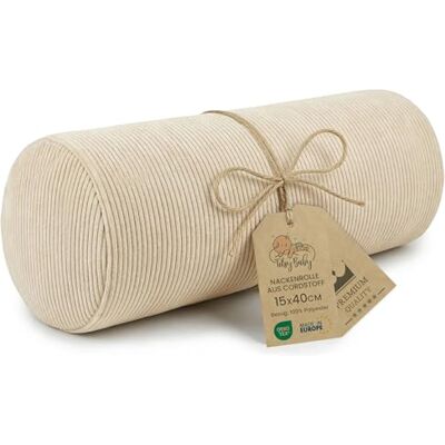 Totsy Baby Nackenrolle mit Bezug Yoga Bolster Knierolle Lagerungsrolle 40x15 cm Nackenkissen Kissenrolle Yogabolster Kniekissen Zierkissen und kleines Kissen lange Rolle Oeko-Tex Hellbeige Cordstoff Totsy Baby Nackenrolle mit Bezug Yoga Bolster Knierolle Lagerungsrolle 40x15 cm Nackenkissen Kissenrolle Yogabolster Kniekissen Zierkissen und kleines Kissen lange Rolle Oeko-Tex Hellbeige Cordstoff