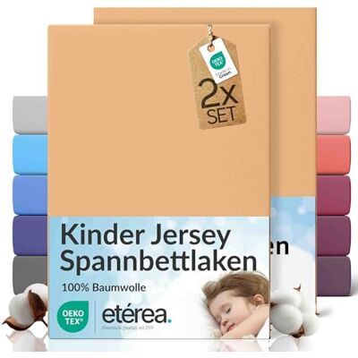 etérea Himmlische Qualität etérea Jersey 2er Set Spannbettlaken 60x120cm 70x140cm Sand bis 15 cm Höhe 100% Baumwolle Spannbetttuch Oekotex Doppelpack Bettlaken 60x120 cm 70x140 cm Beige etérea Himmlische Qualität etérea Jersey 2er Set Spannbettlaken 60x120cm 70x140cm Sand bis 15 cm Höhe 100% Baumwolle Spannbetttuch Oekotex Doppelpack Bettlaken 60x120 cm 70x140 cm Beige