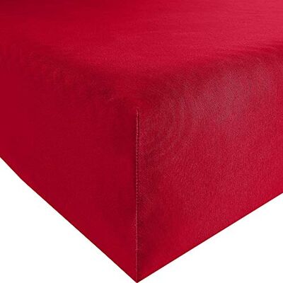 Erwin Müller - Murnau - Rot - 90x190 cm - Fitted Sheet Erwin Müller - Murnau - Rot - 90x190 cm - Fitted Sheet