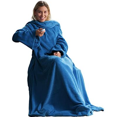 CelinaTex Mikrofaser Fleece TV-Decke mit Ärmeln, Taschen, - Decke CelinaTex Mikrofaser Fleece TV-Decke mit Ärmeln, Taschen, - Decke