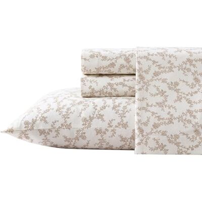 Laura Ashley Home Queen-Size-Bettlaken, Baumwoll-Flanell-Bettwäsche-Set, gebürstet für zusätzliche Weichheit und Komfort (Victoria, Queen) Laura Ashley Home Queen-Size-Bettlaken, Baumwoll-Flanell-Bettwäsche-Set, gebürstet für zusätzliche Weichheit und Komfort (Victoria, Queen)