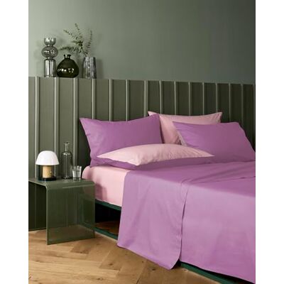 Bassetti Bettwäsche-Set für Doppelbett, Pop Color Double, Bettwäsche, 100% Baumwolle, Glicine, 240 x 280 cm Bassetti Bettwäsche-Set für Doppelbett, Pop Color Double, Bettwäsche, 100% Baumwolle, Glicine, 240 x 280 cm