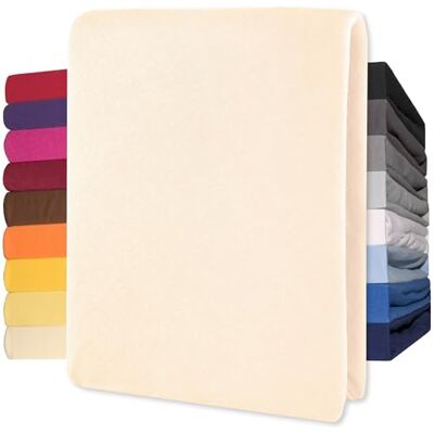 CelinaTex Jersey Spannbettlaken Lucina 140x200-160x200cm Natur beige 100% Baumwolle gekämmt bis 26cm Matratzenhöhe Spannbettbezug, Leintuch, Bettlaken, elastisch, Strech, Oeko-Tex CelinaTex Jersey Spannbettlaken Lucina 140x200-160x200cm Natur beige 100% Baumwolle gekämmt bis 26cm Matratzenhöhe Spannbettbezug, Leintuch, Bettlaken, elastisch, Strech, Oeko-Tex