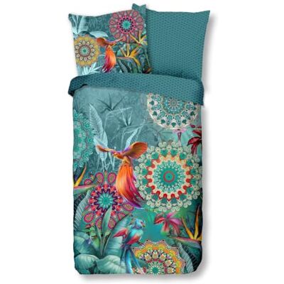 HIP Flanell Winter Bettwäsche Set 155x220 80x80 Creola Mandalas tropisch 100% Baumwolle, angeraute Oberfläche, kälteisolierend, mit Reißverschluss, Oeko-Tex Standard 100, waschbar bei 40 Grad HIP Flanell Winter Bettwäsche Set 155x220 80x80 Creola Mandalas tropisch 100% Baumwolle, angeraute Oberfläche, kälteisolierend, mit Reißverschluss, Oeko-Tex Standard 100, waschbar bei 40 Grad