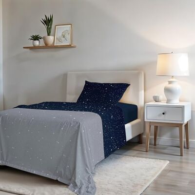 Italian Bed Linen , "Fashion Bettwäsche-Set, Stars, Einzelbett Italian Bed Linen , "Fashion Bettwäsche-Set, Stars, Einzelbett