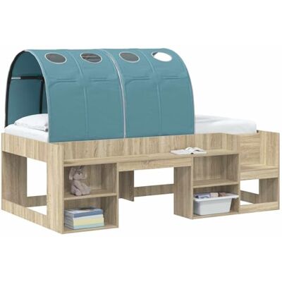 vidaXL Bettunnel 2 STK. Himmelblau Polyester vidaXL Bettunnel 2 STK. Himmelblau Polyester