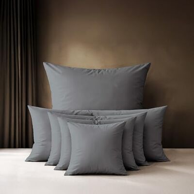 Lavea ® 1 Kissenbezug 40x60 cm Mittelgrau 100% Baumwolle, Atmungsaktive, Reißverschluss, hautfreundlich, pflegeleicht, OEKO-TEX STANDARD 100 zertifiziert Lavea ® 1 Kissenbezug 40x60 cm Mittelgrau 100% Baumwolle, Atmungsaktive, Reißverschluss, hautfreundlich, pflegeleicht, OEKO-TEX STANDARD 100 zertifiziert