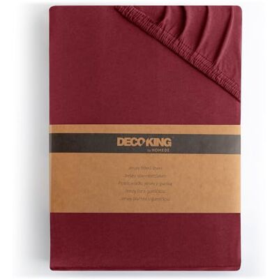 DecoKing Spannbettlaken 100x200 120x200 cm 100% gekämmte Baumwolle Bordeaux Spannbetttücher Jersey Boxspringbett Amber 100 x 200 120 x 200 DecoKing Spannbettlaken 100x200 120x200 cm 100% gekämmte Baumwolle Bordeaux Spannbetttücher Jersey Boxspringbett Amber 100 x 200 120 x 200