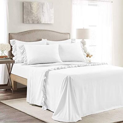 Lush Decor Reyna Bettlaken-Set mit Rüschen, 6-teilig, Queensize-Bett Lush Decor Reyna Bettlaken-Set mit Rüschen, 6-teilig, Queensize-Bett