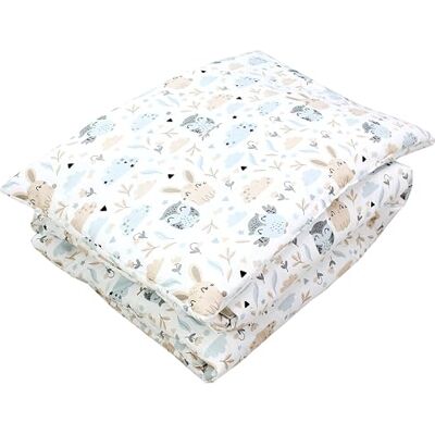 TupTam Kinder Gemusterte Bettdecken Set Ganzjahresdecke Bettdecke Kopfkissen Flachkissen 2tlg., Farbe: Hase/Eule, Größe: 135x100 cm TupTam Kinder Gemusterte Bettdecken Set Ganzjahresdecke Bettdecke Kopfkissen Flachkissen 2tlg., Farbe: Hase/Eule, Größe: 135x100 cm