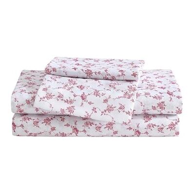 Betsey Johnson Komplettes Bettlaken-Set, weich und leicht, farbecht und knitterarm (Blumenmuster, Toile Pink, Full) Betsey Johnson Komplettes Bettlaken-Set, weich und leicht, farbecht und knitterarm (Blumenmuster, Toile Pink, Full)