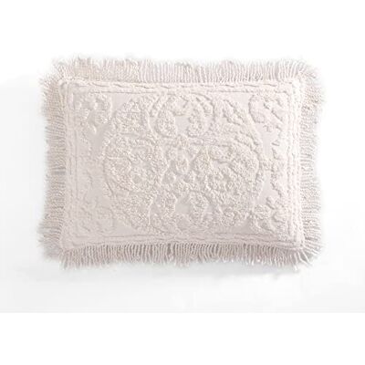 Beatrice Home Fashions Medaillon Chenille, King Sham, Blush Beatrice Home Fashions Medaillon Chenille, King Sham, Blush
