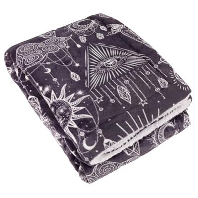 furn. Constellation Überwurf – Celestial Galaxy Stars & Moon Sherpa Fleece Decke (Anthrazit/Creme – 130x180cm) furn. Constellation Überwurf – Celestial Galaxy Stars & Moon Sherpa Fleece Decke (Anthrazit/Creme – 130x180cm)