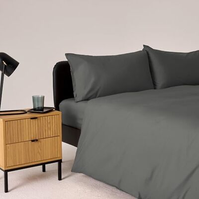 Bassetti Bettwäsche-Set für Doppelbett, grau, 100% Baumwolle, 250 x 200 cm Bassetti Bettwäsche-Set für Doppelbett, grau, 100% Baumwolle, 250 x 200 cm