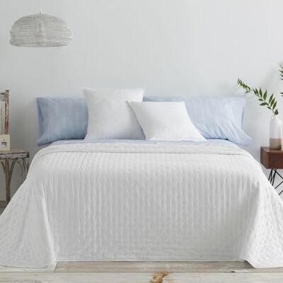 Blanco Sommer-Tagesdecke, Polyester, weiß, Ancho de 90 cm Blanco Sommer-Tagesdecke, Polyester, weiß, Ancho de 90 cm