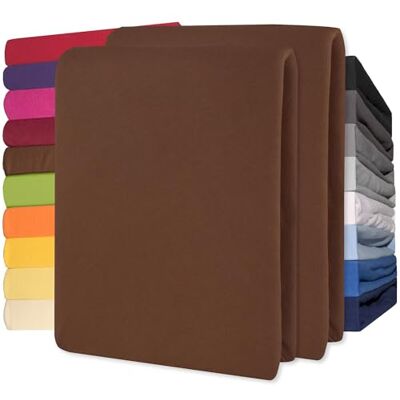 CelinaTex Jersey Topper Spannbettlaken Lucina 140x200-160x200cm Schoko braun 100% Baumwolle gekämmt bis 12cm Matratzenhöhe Spannbettbezug, Leintuch, Bettlaken, elastisch, Strech, Oeko-Tex CelinaTex Jersey Topper Spannbettlaken Lucina 140x200-160x200cm Schoko braun 100% Baumwolle gekämmt bis 12cm Matratzenhöhe Spannbettbezug, Leintuch, Bettlaken, elastisch, Strech, Oeko-Tex