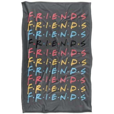LOGOVISION Friends Repeat Superweiche Kuscheldecke mit seidigem Griff – 91 x 147 cm LOGOVISION Friends Repeat Superweiche Kuscheldecke mit seidigem Griff – 91 x 147 cm